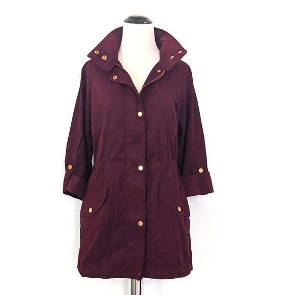 Jackets & Blazers - Purple Parka/Rain Jacket Small